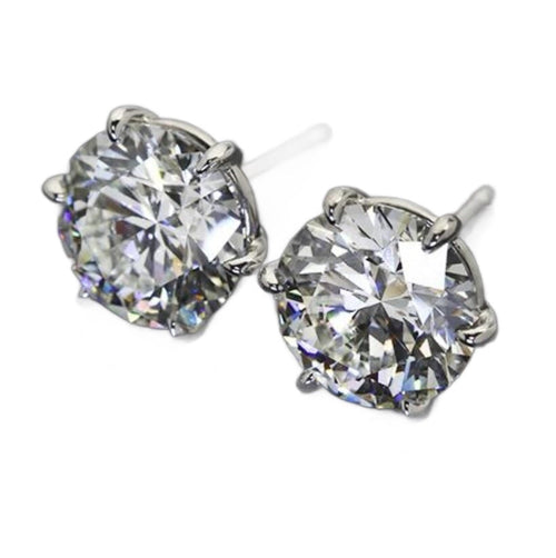 Elegant Versatile Silver Stud Earrings