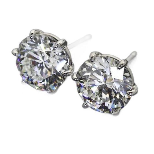 Elegant Versatile Silver Stud Earrings