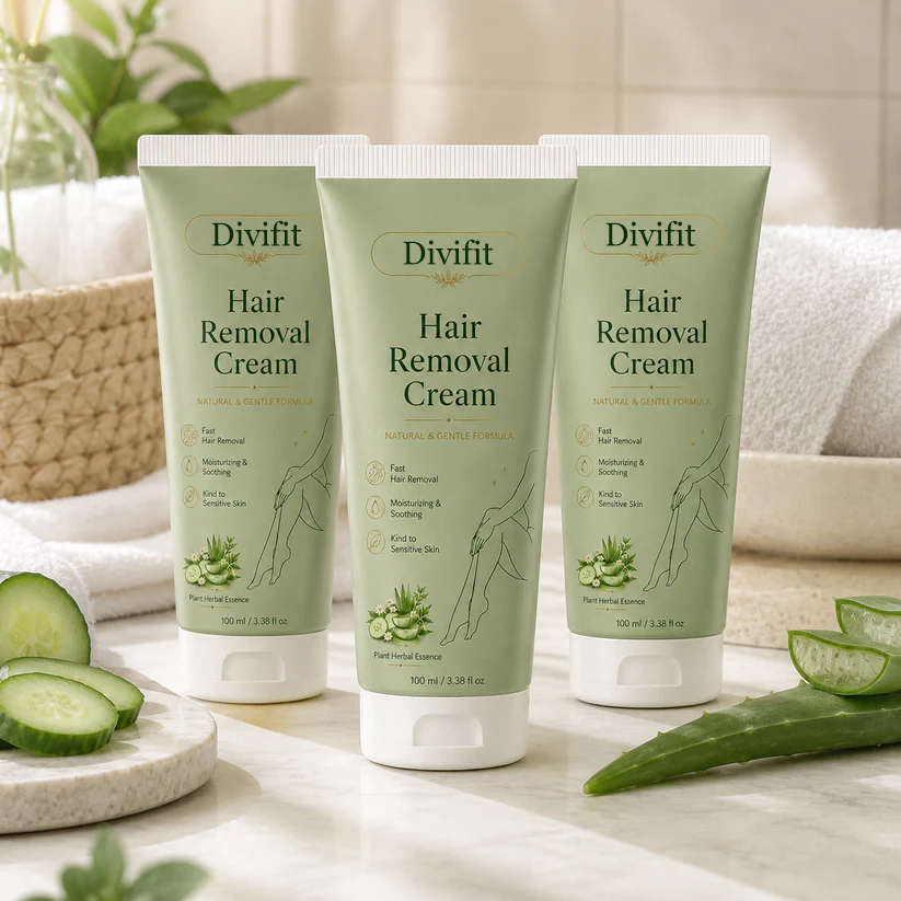 Divifit™ Natural Gentle Hair Removal Cream | For Women & Men, Sensitive Skin