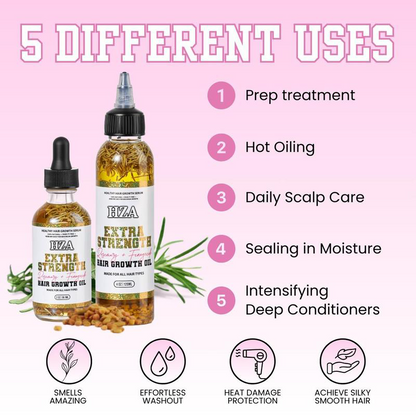 Extra Strength Rosemary & Fenugreek Hair Growth Oil--See hair growth in 4 weeks