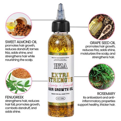 Extra Strength Rosemary & Fenugreek Hair Growth Oil--See hair growth in 4 weeks