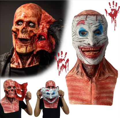 💀Halloween costume masks💀-MASCARA DE HALLOWEEN DE PAYASO (DOBLE CAPA)
