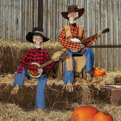 🔥Halloween Pre Sale 49% OFF – 💀Funny Animated Dueling Banjo Skeletons